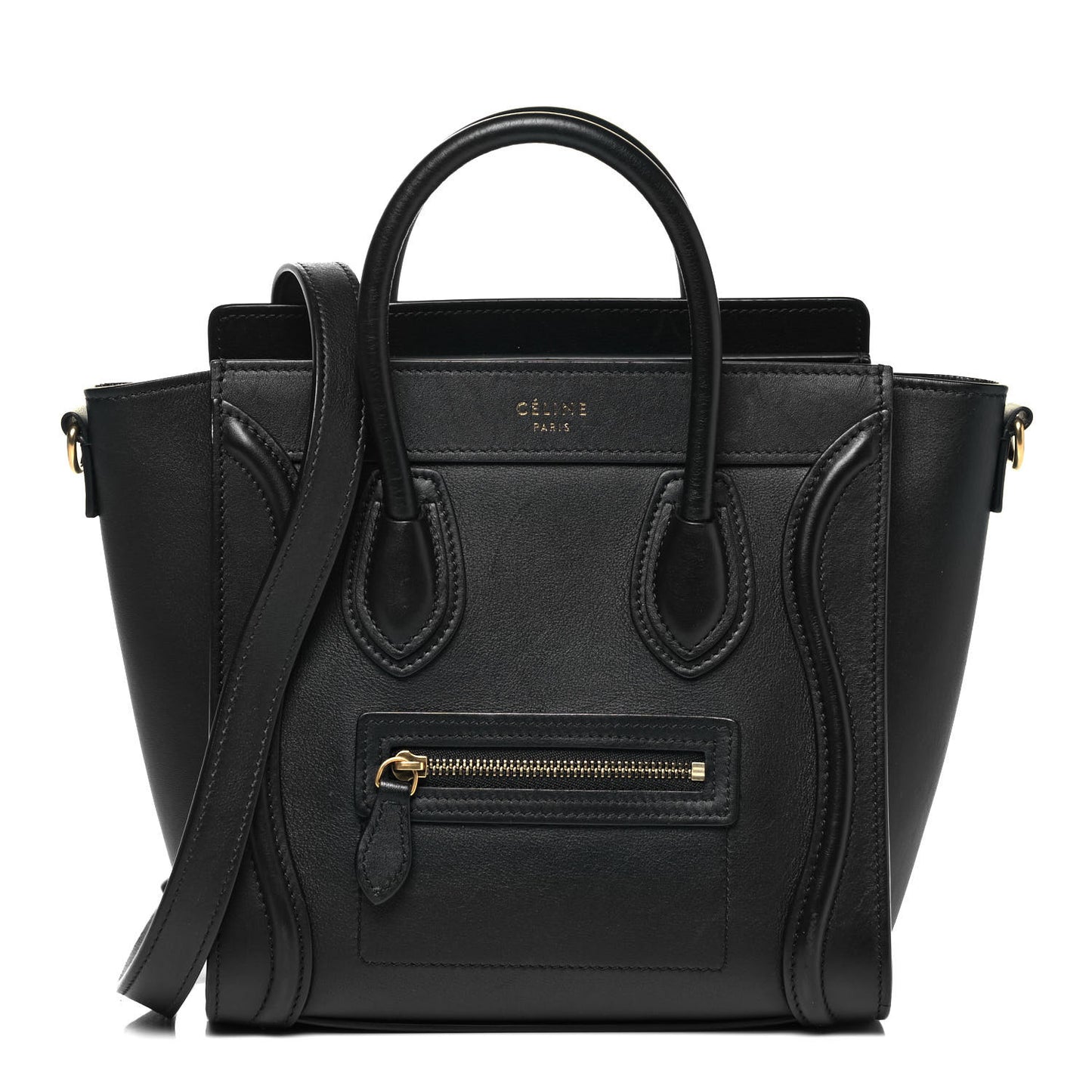 Smooth Calfskin Nano Luggage Black