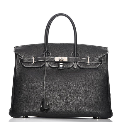 Hermes Togo Horseshoe Birkin 35 Black 1 of 27