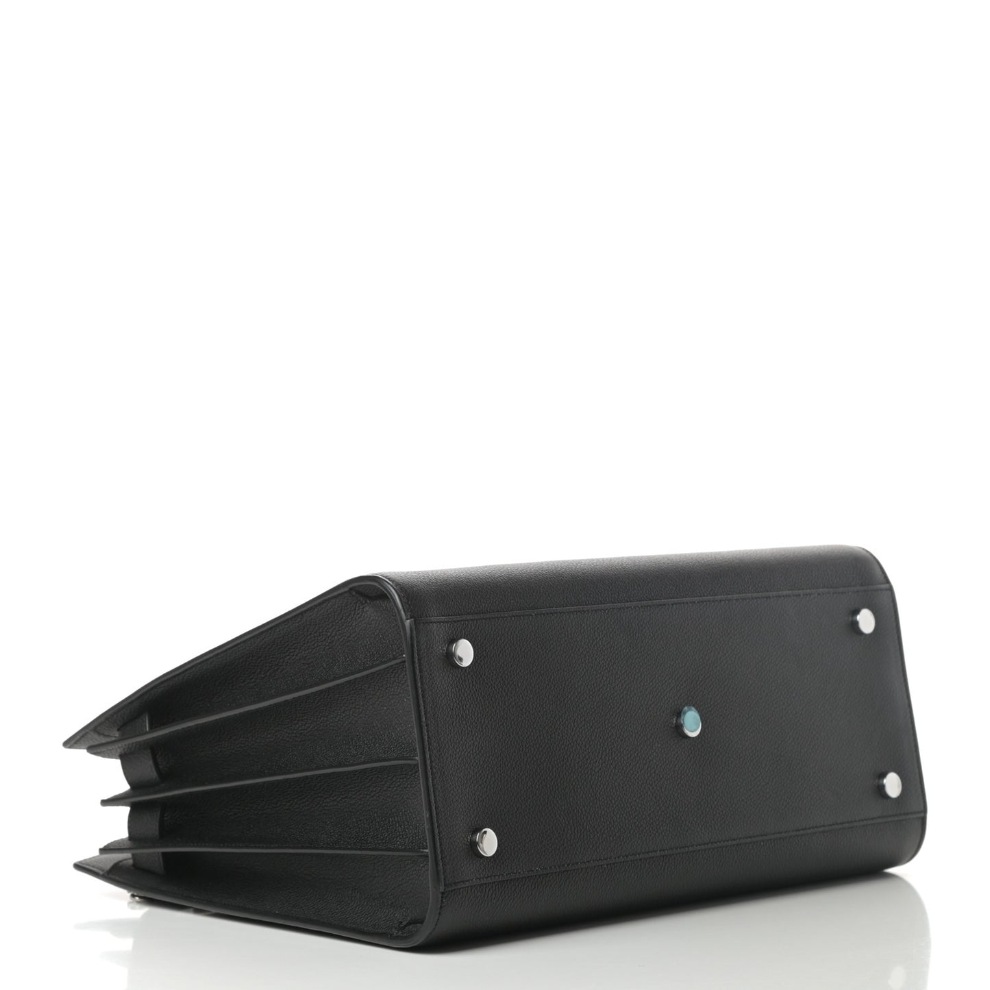 Grained Calfskin Small Sac De Jour Black