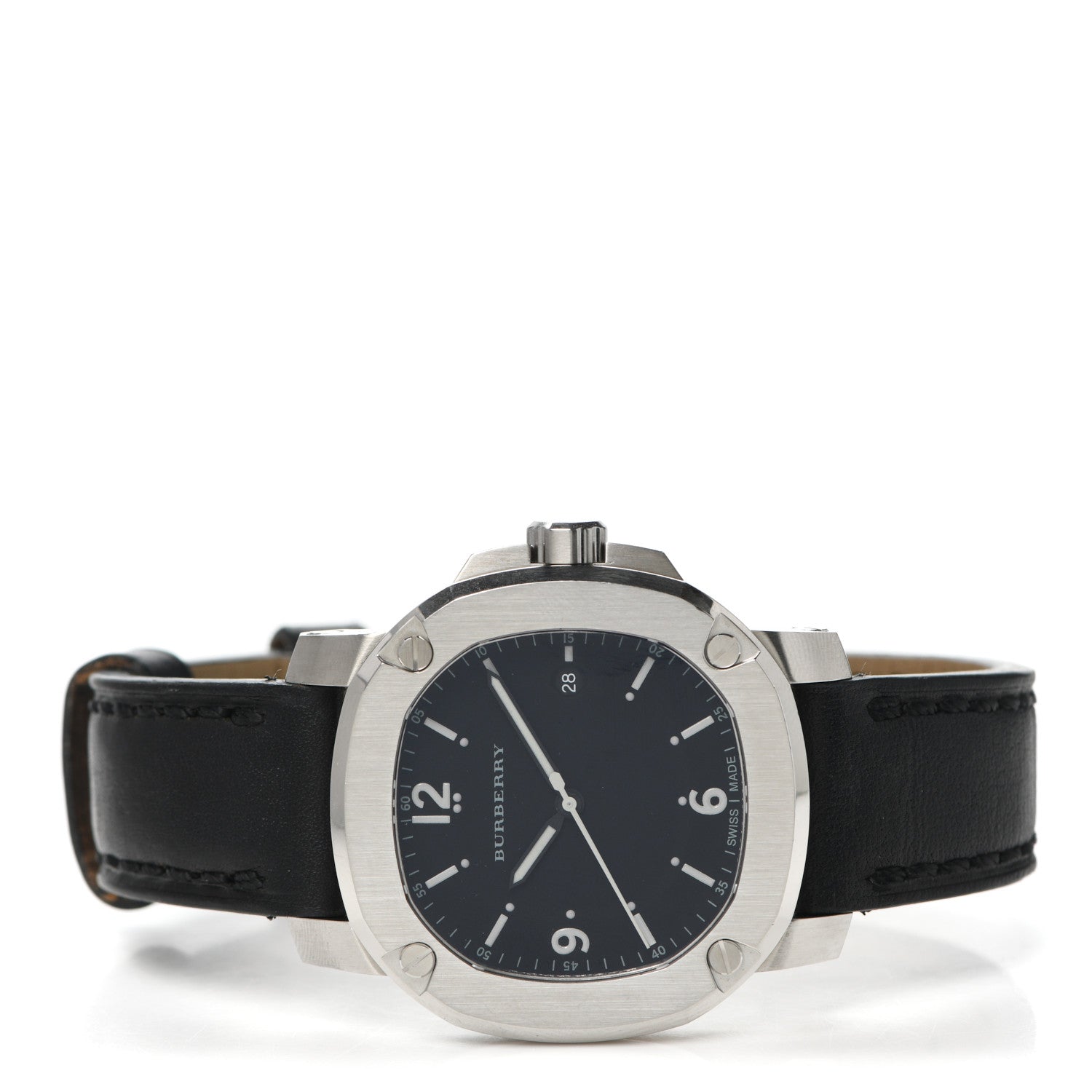 Burberry Stainless Steel Calfskin 43mm The Britain Quartz Watch Black BBY1300 2 of 5