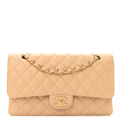 Chanel Caviar Quilted Medium Double Flap Beige 1 of 13
