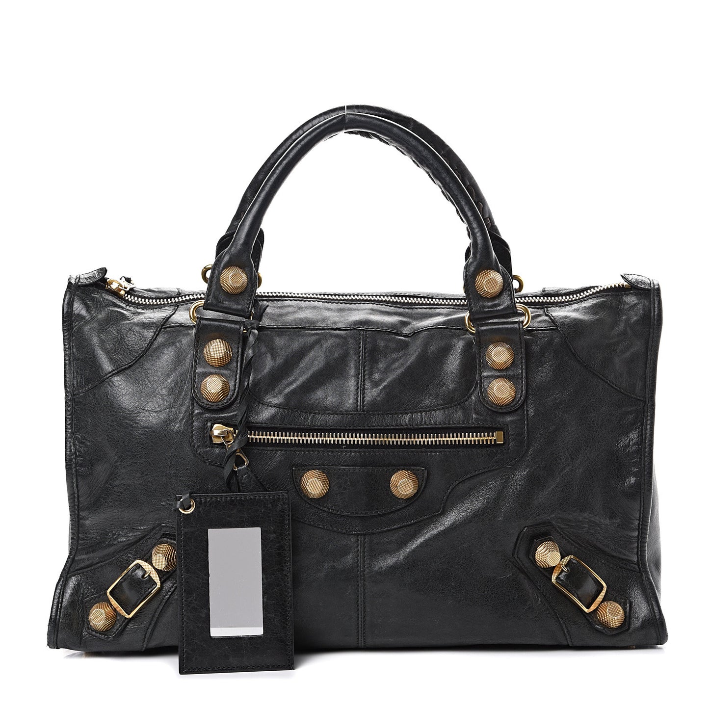Agneau Giant 21 Gold Hardware Work Black