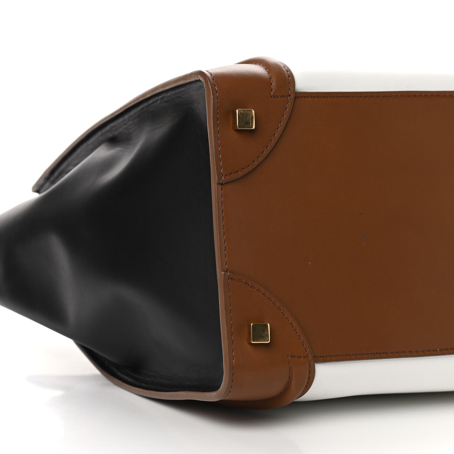 Celine Satin Calfskin Mini Tri-Color Luggage Brown 7 of 11