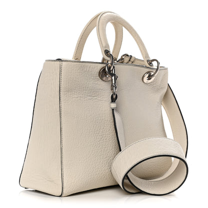 Christian Dior Grained Lambskin Large Lady Dior Off White 3 of 14