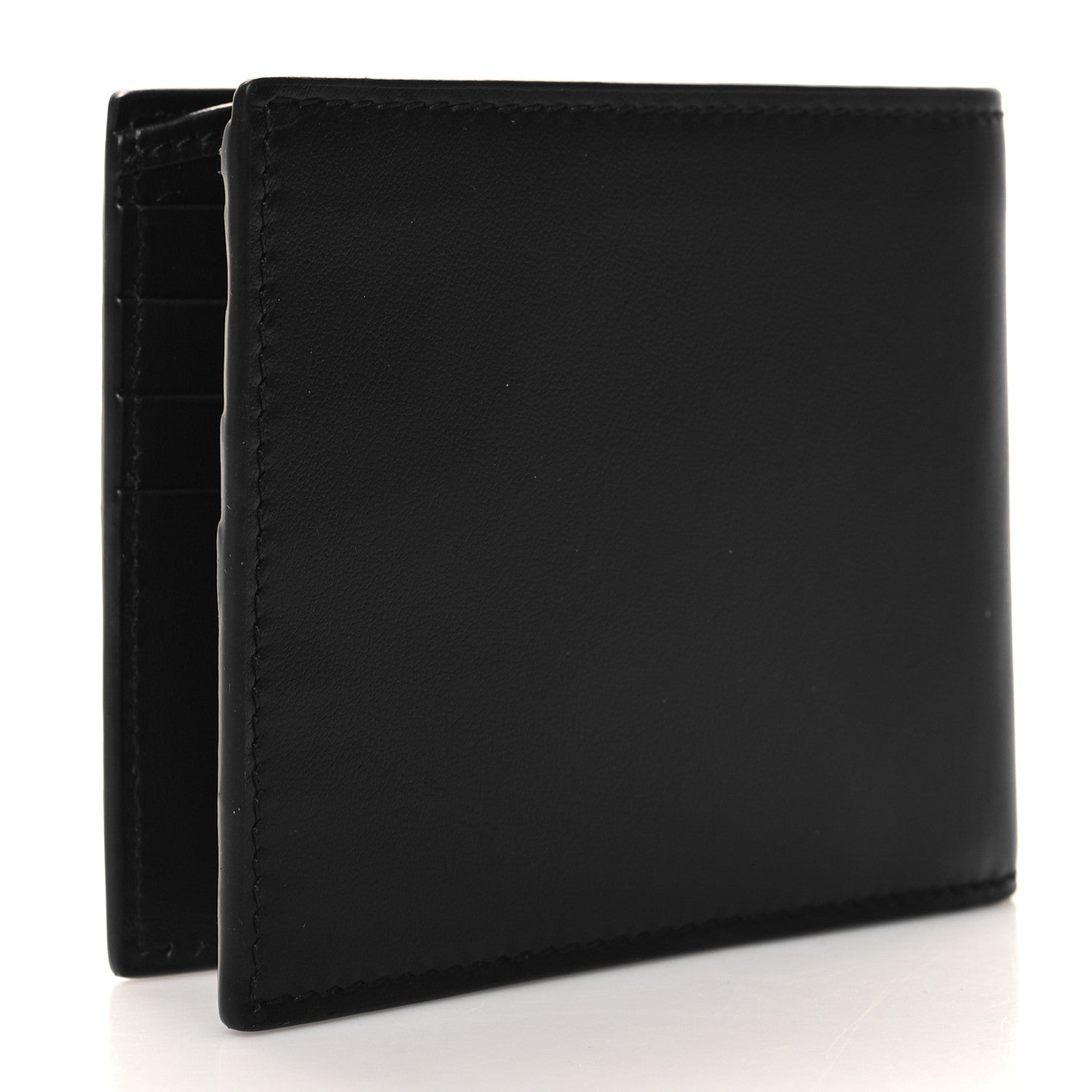 Gucci Plutone Calfskin Logo Bi-Fold Wallet Black 3 of 7