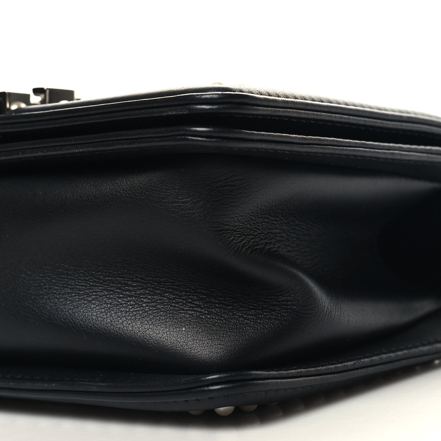 Chanel Calfskin Pearl Tweed Small Boy Flap Black 10 of 12