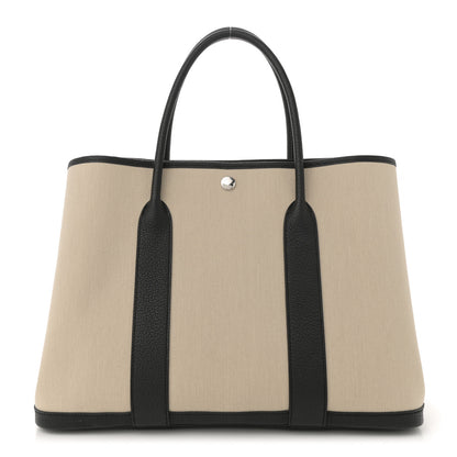 Hermes Twill D Negonda Garden Party 36 MM Tote Beton Black 1 of 11