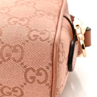 Gucci Monogram Textured Dollar Calfskin Mini Ophidia Shoulder Bag Cloche Rose Pink 12 of 12
