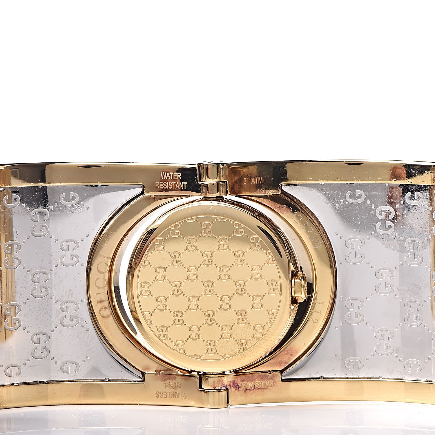 Gucci Stainless Steel Calfskin 33mm Twirl Quartz Watch Bronze 5 of 7