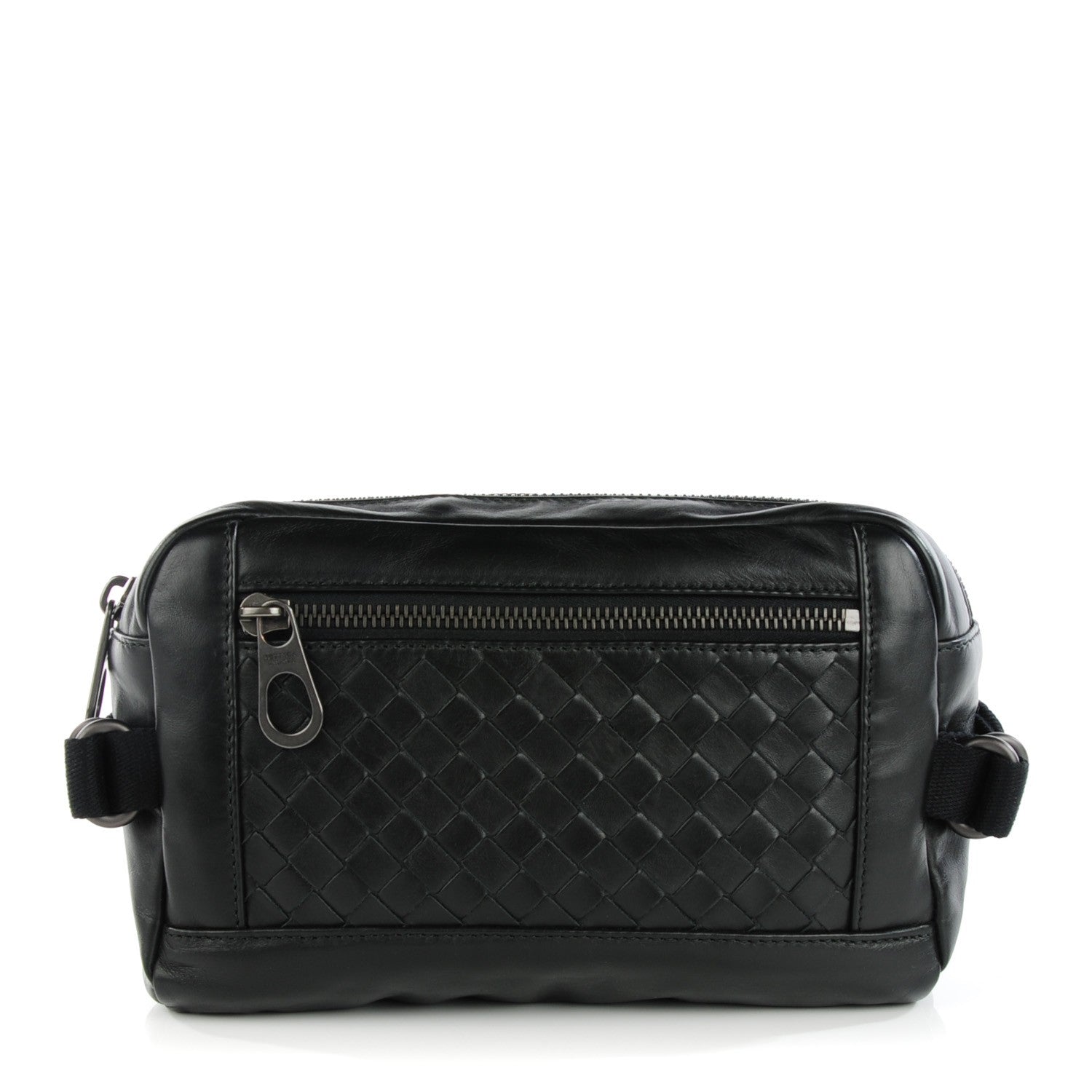 Bottega Veneta Calfskin Intrecciato Belt Bag Black 1 of 8