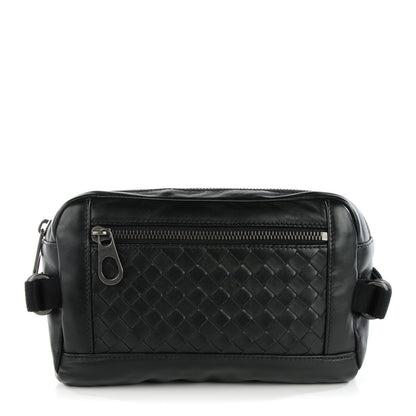 Bottega Veneta Calfskin Intrecciato Belt Bag Black 1 of 8