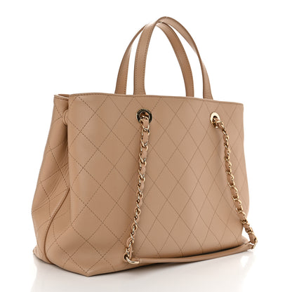 Chanel Calfskin Large Serial Shopper Tote Beige 3 of 10