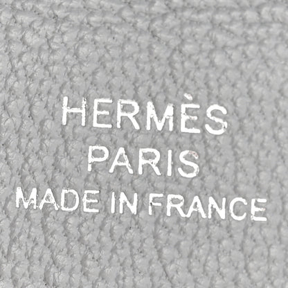 Hermes Ostrich Calvi Bleu Glacier 6 of 8