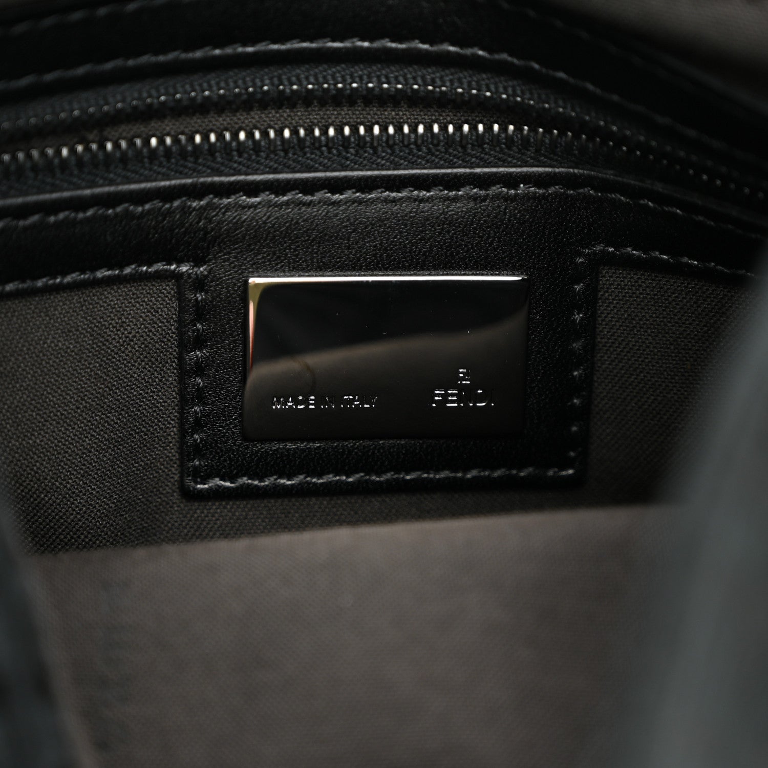 Fendi Zucchino Mama Baguette Black 5 of 8