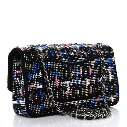 Chanel Crystal Tweed CC Medium Double Flap Black 3 of 10