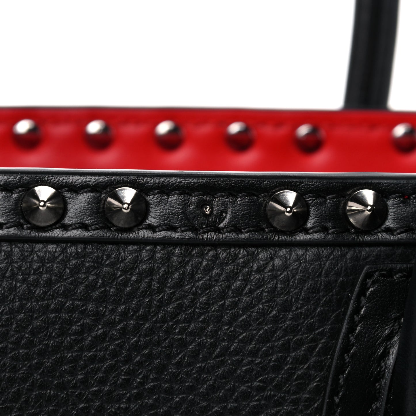 Calfskin Suede Spikes Leopard Print Mini Paloma Multicolor