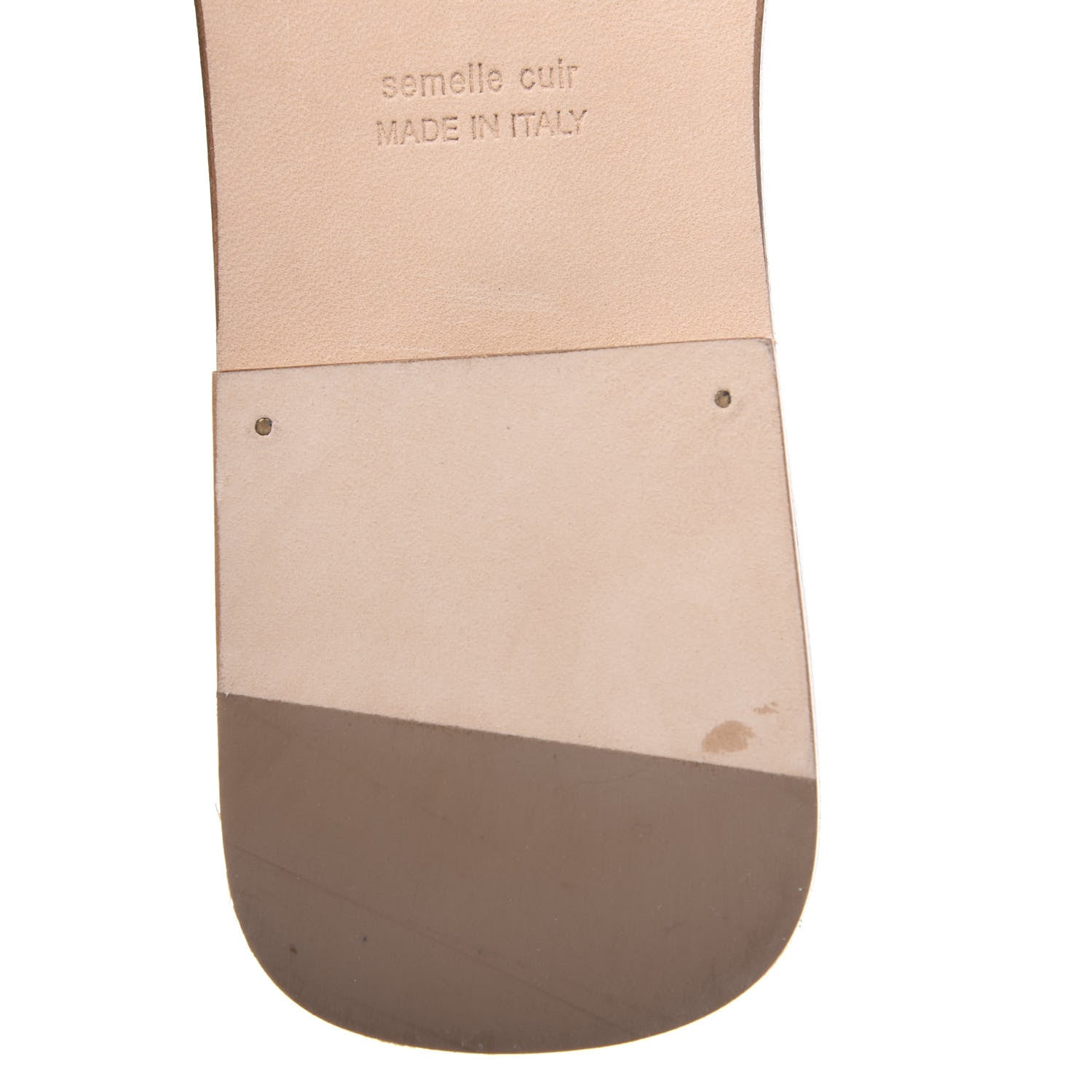 Hermes Box Calfskin Oran Sandals 40 Gold 10 of 11