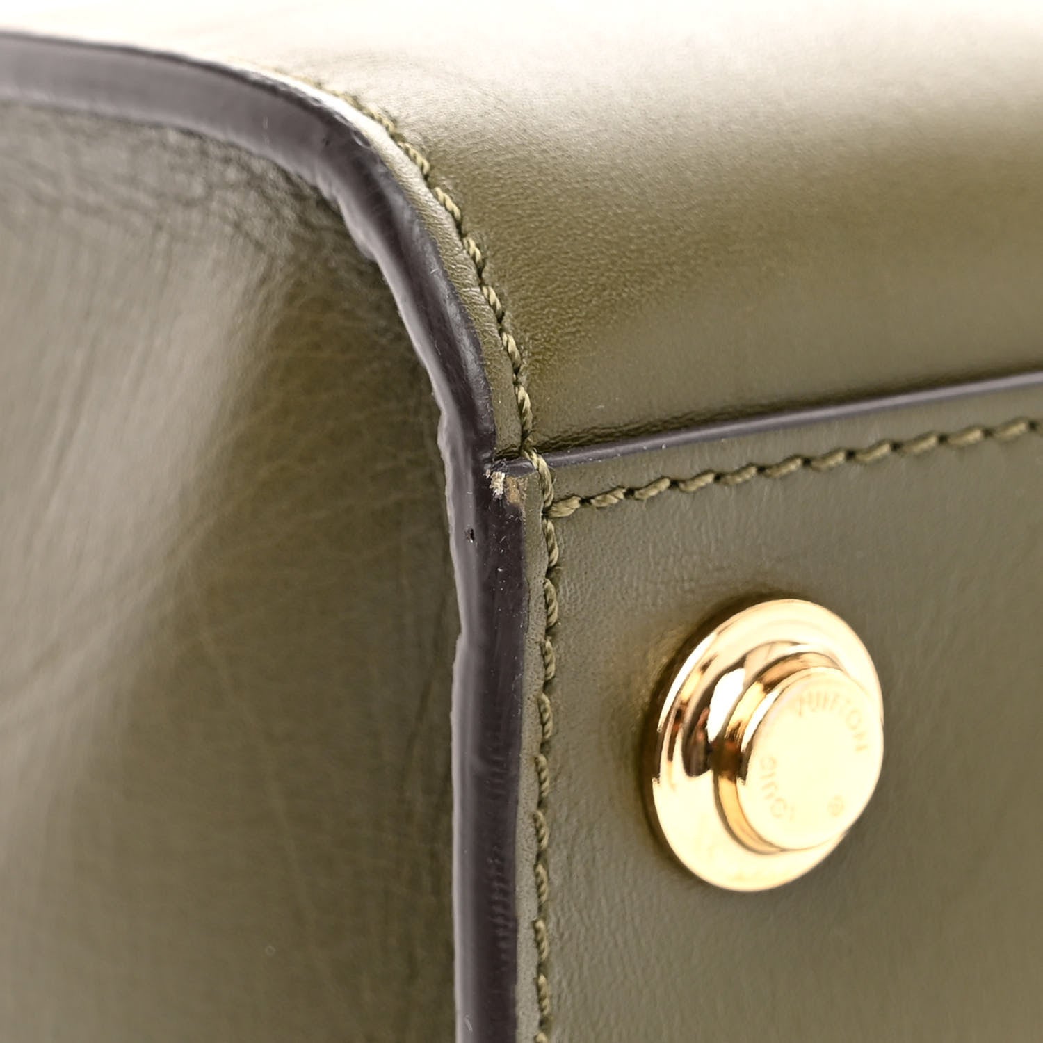 Louis Vuitton Calfskin City Steamer PM Kaki White Magnolia 11 of 11