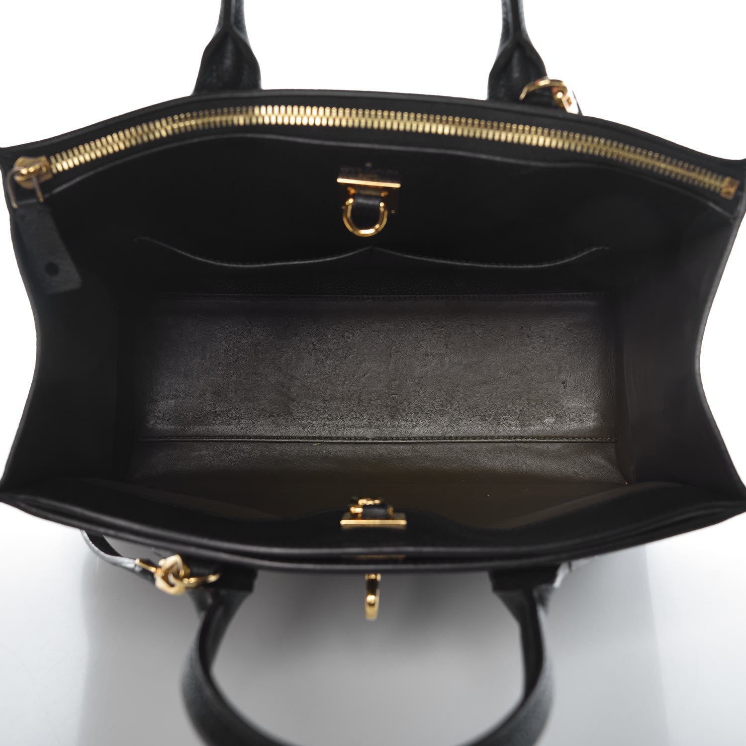Louis Vuitton Calfskin City Steamer MM Kaki Black 5 of 14