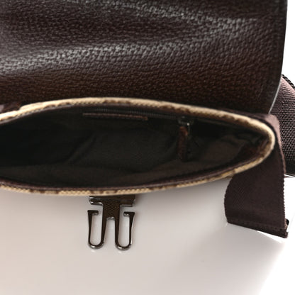 Gucci Monogram Waist Pouch Bag Dark Brown 5 of 9