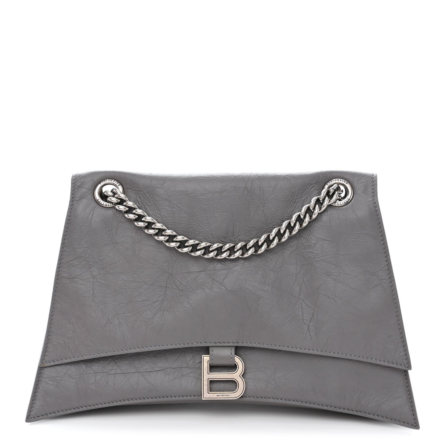 Balenciaga Crushed Calfskin Medium Crush Chain Bag Dark Grey 1 of 9
