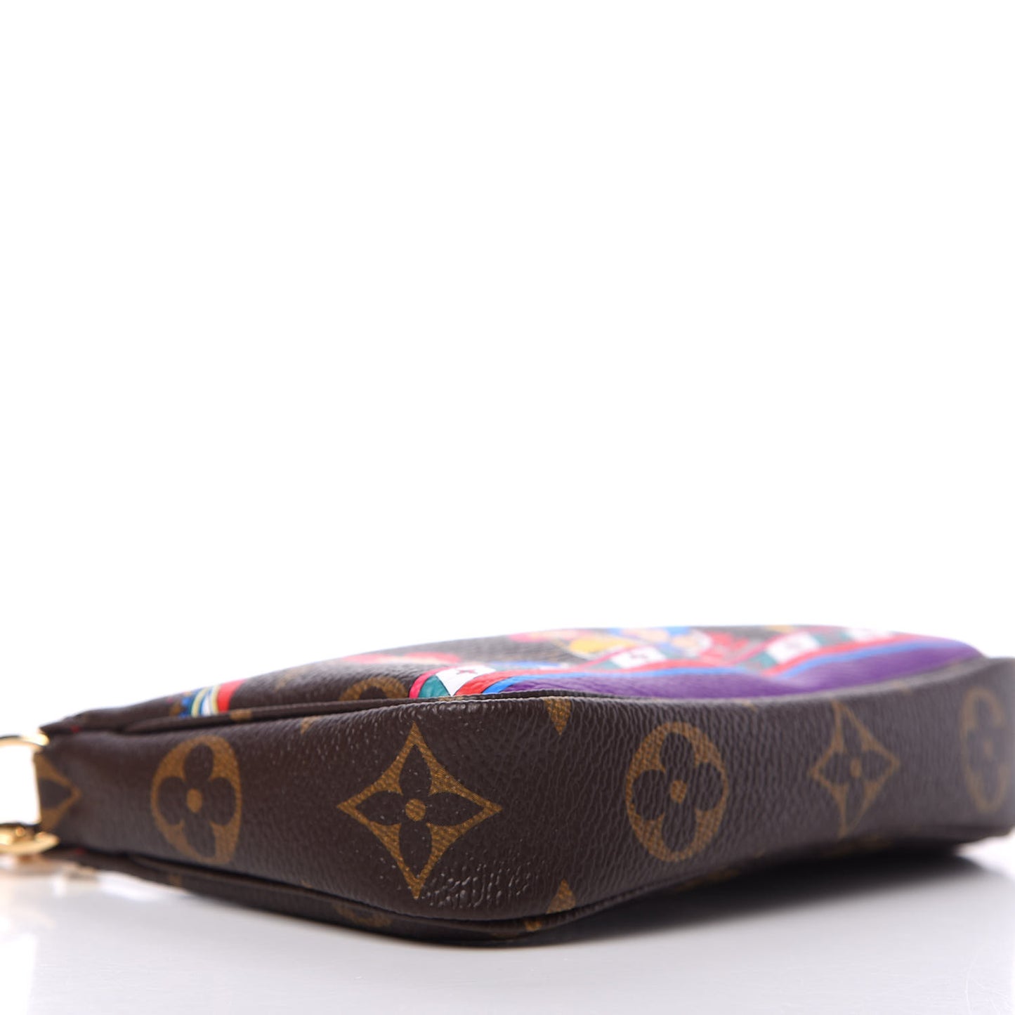 Monogram 2020 Christmas Animation Bumper Cars Mini Pochette Accessories Coquelicot