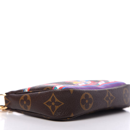 Louis Vuitton Monogram 2020 Christmas Animation Bumper Cars Mini Pochette Accessories Coquelicot 7 of 11