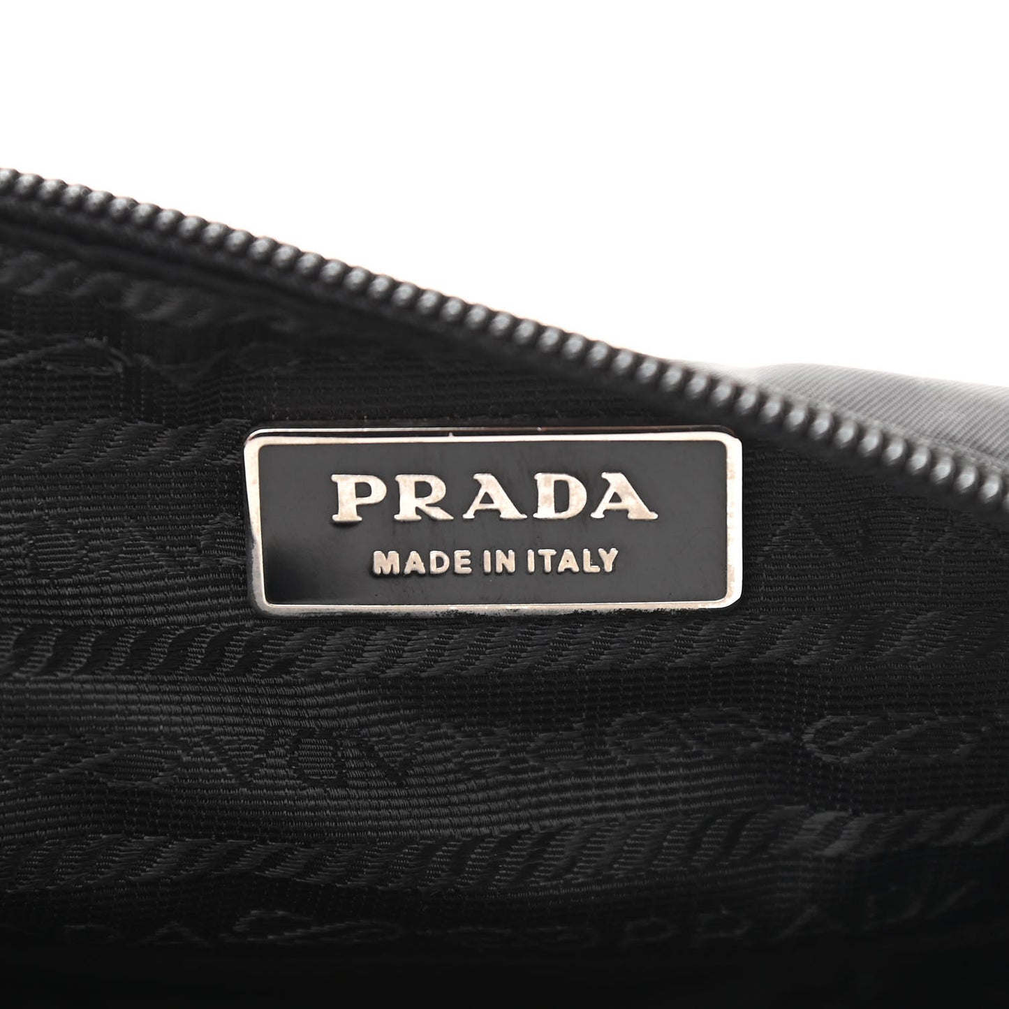 Nylon Metal Triple Pocket Belt Bag Black