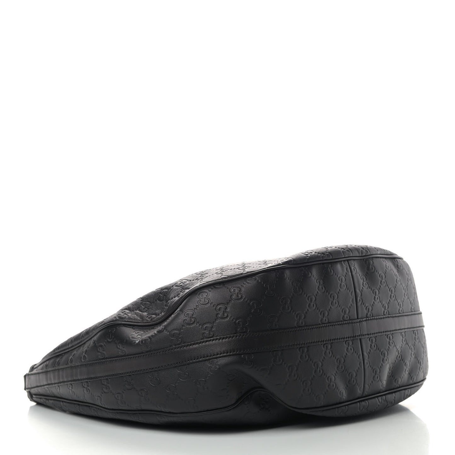 Guccissima Large GG Twins Hobo Black