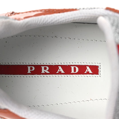 Prada Patent Technical Fabric Mens America's Cup Patchwork Sneakers 8.5 Nespola 8.5 Nespola  Argento 17 of 22