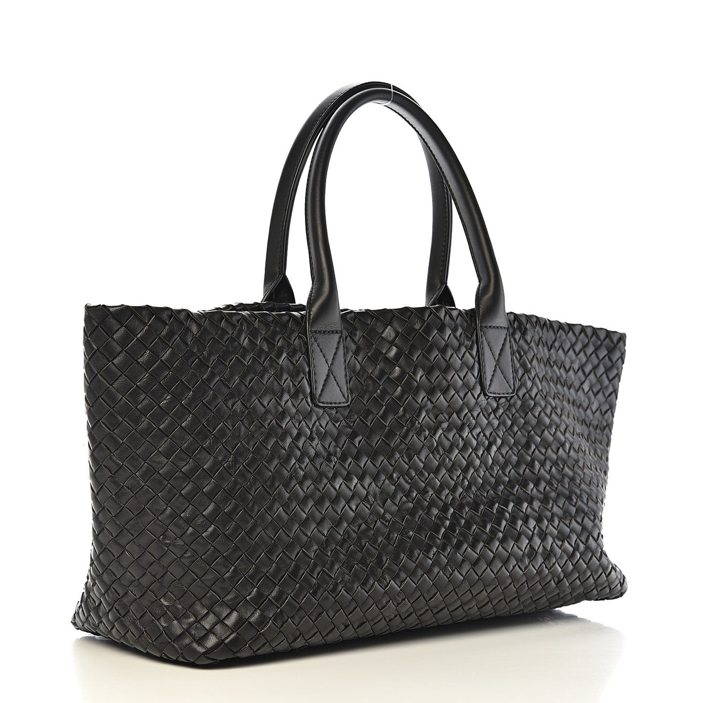 Nappa Intrecciato Medium Cabat Black
