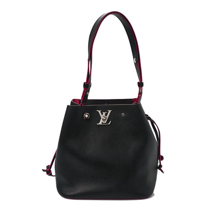Louis Vuitton Calfskin Lockme Bucket Black 1 of 8
