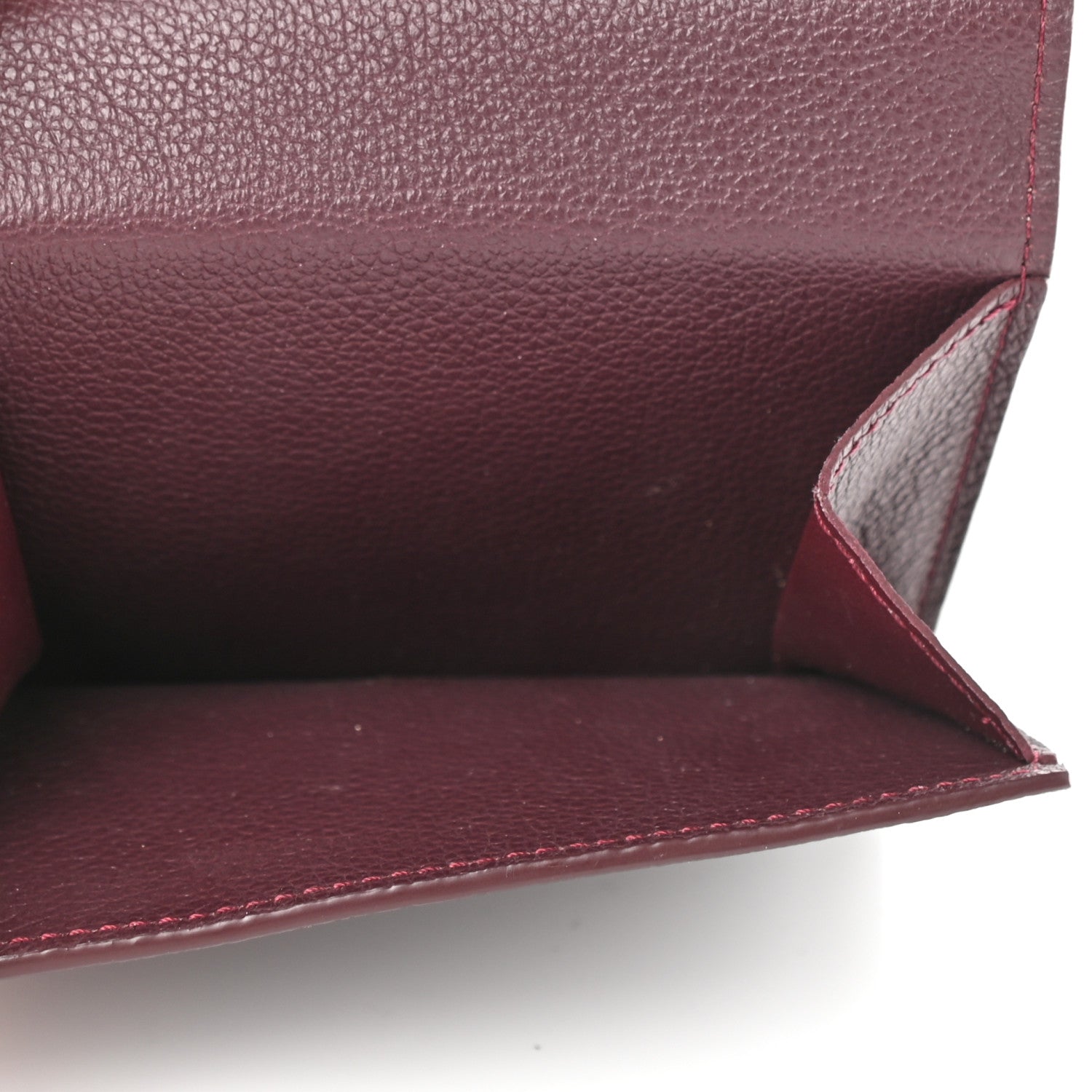 Louis Vuitton Calfskin LockMe II Compact Wallet Prune 5 of 8