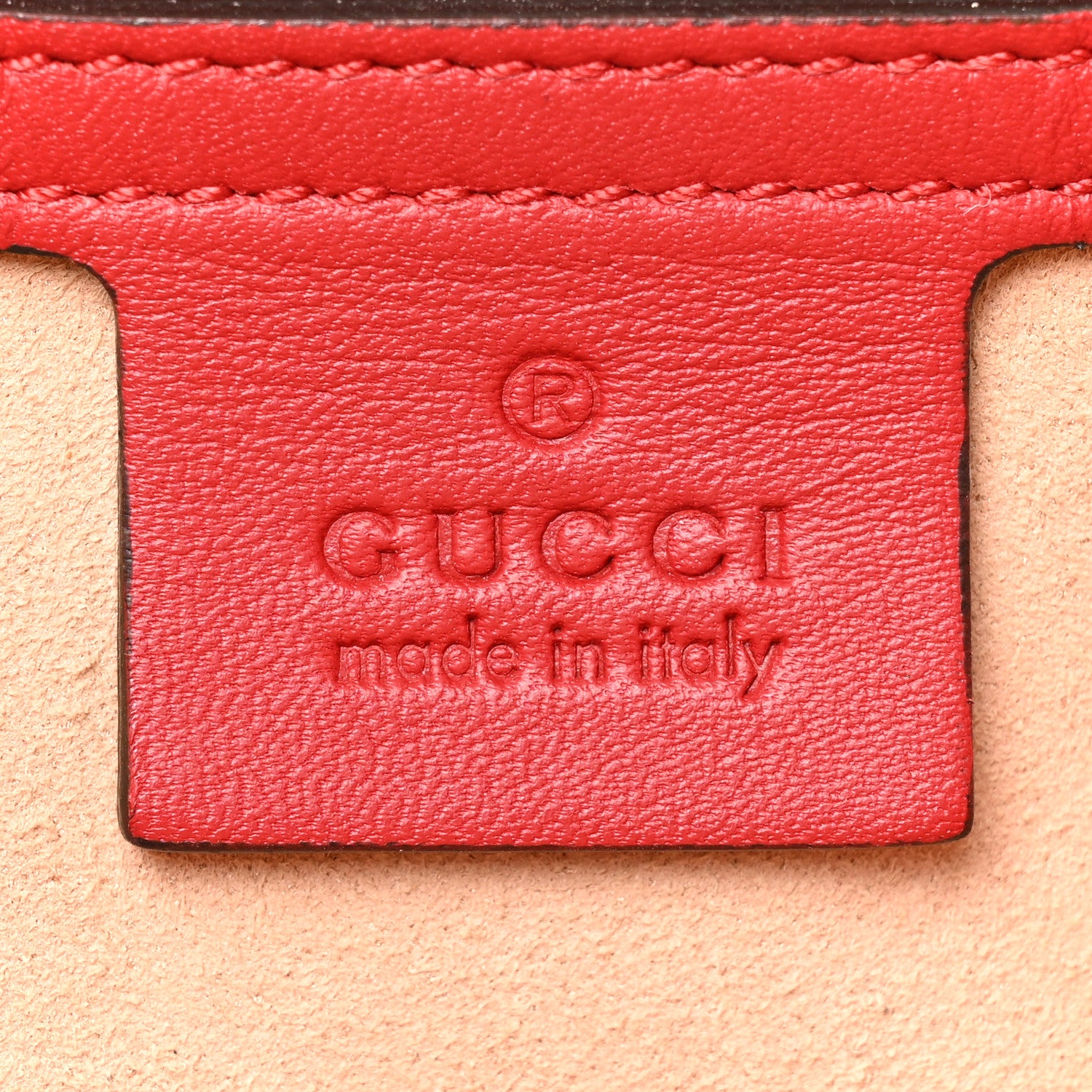 Gucci GG Supreme Monogram Medium Padlock Tote Hibiscus Red 6 of 13
