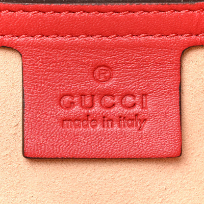 Gucci GG Supreme Monogram Medium Padlock Tote Hibiscus Red 6 of 13
