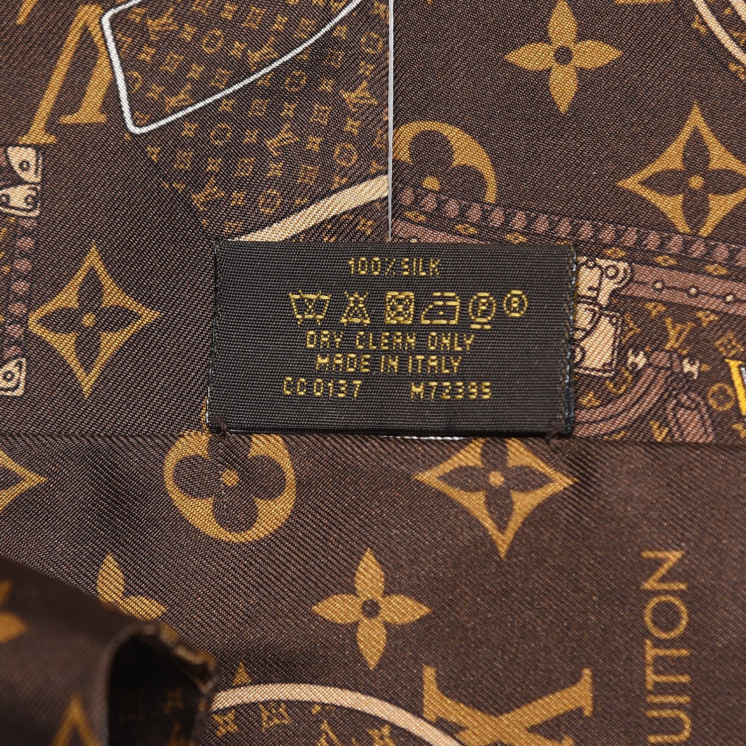Louis Vuitton Silk Monogram Trunks Bandeau 4 of 5