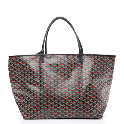 Goyard Goyardine Saint Louis Claire Voie GM Black Red 3 of 10