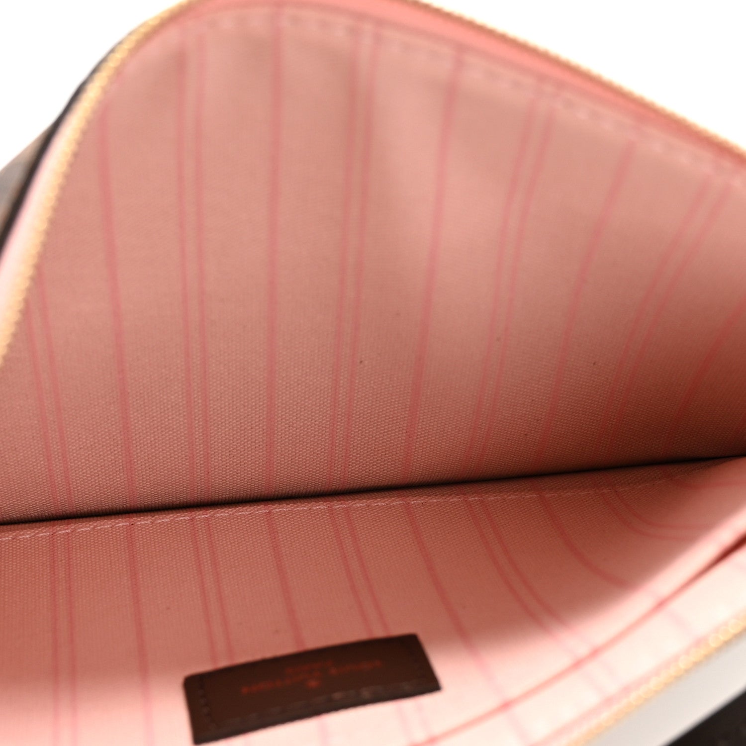 Louis Vuitton Damier Ebene Neverfull MM GM Pochette Rose Ballerine 5 of 9