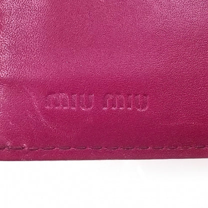 Miu Miu Crocodile Flap Wallet Peonia Fucsia 7 of 10