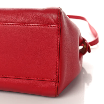 Fendi Nappa Mini Peekaboo Iconic Satchel Flamma 8 of 8