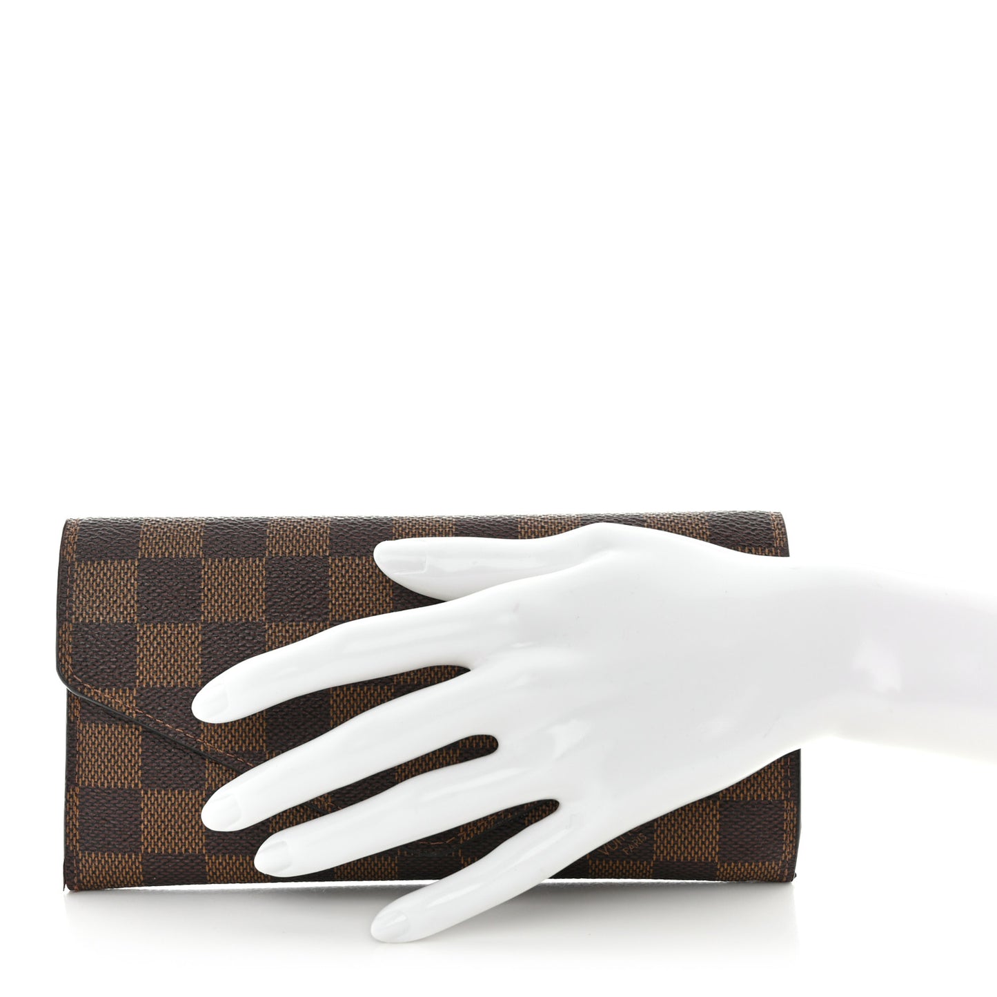 Damier Ebene Josephine Wallet Red