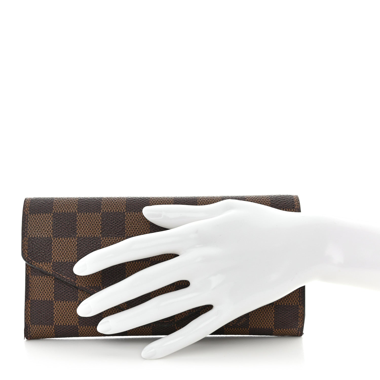 Louis Vuitton Damier Ebene Josephine Wallet Red 2 of 16