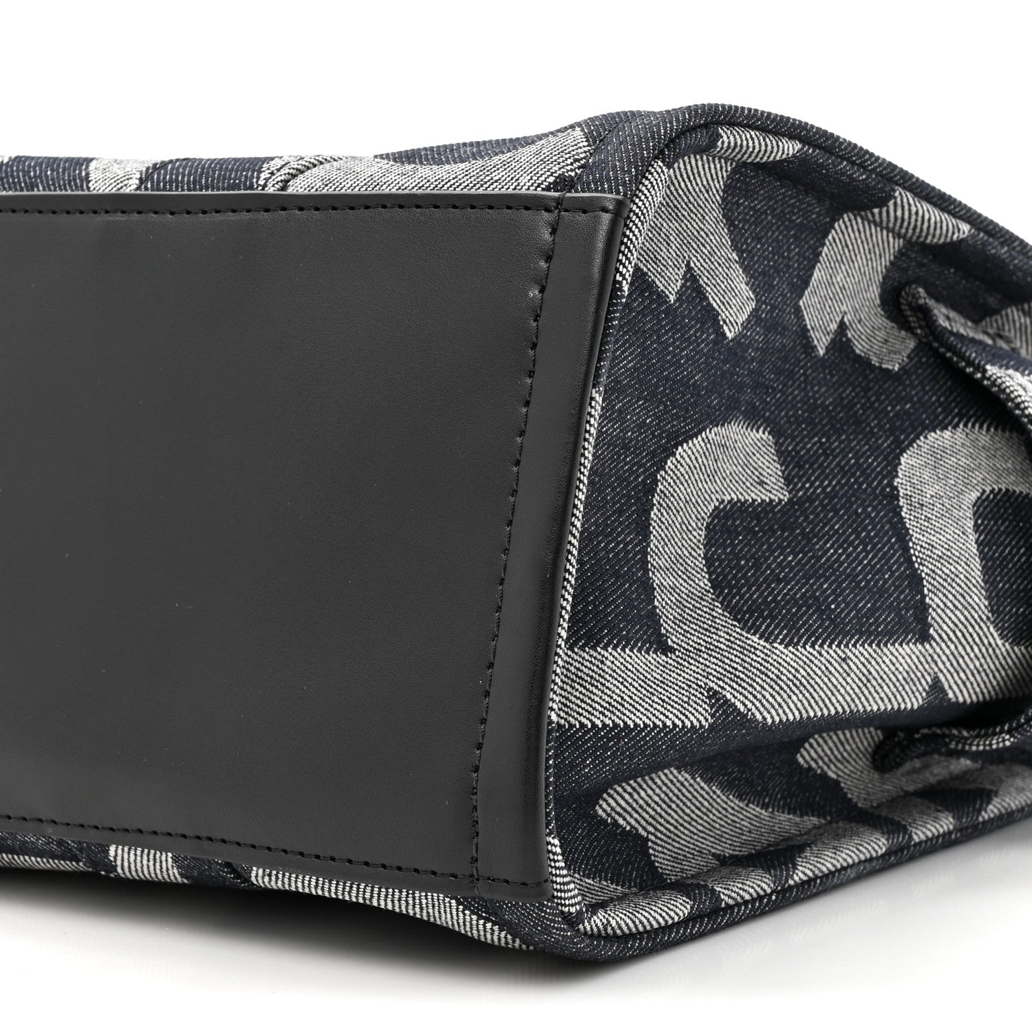 Marc Jacobs Denim Jacquard Medium The Monogram Tote Bag Denim Blue 8 of 10