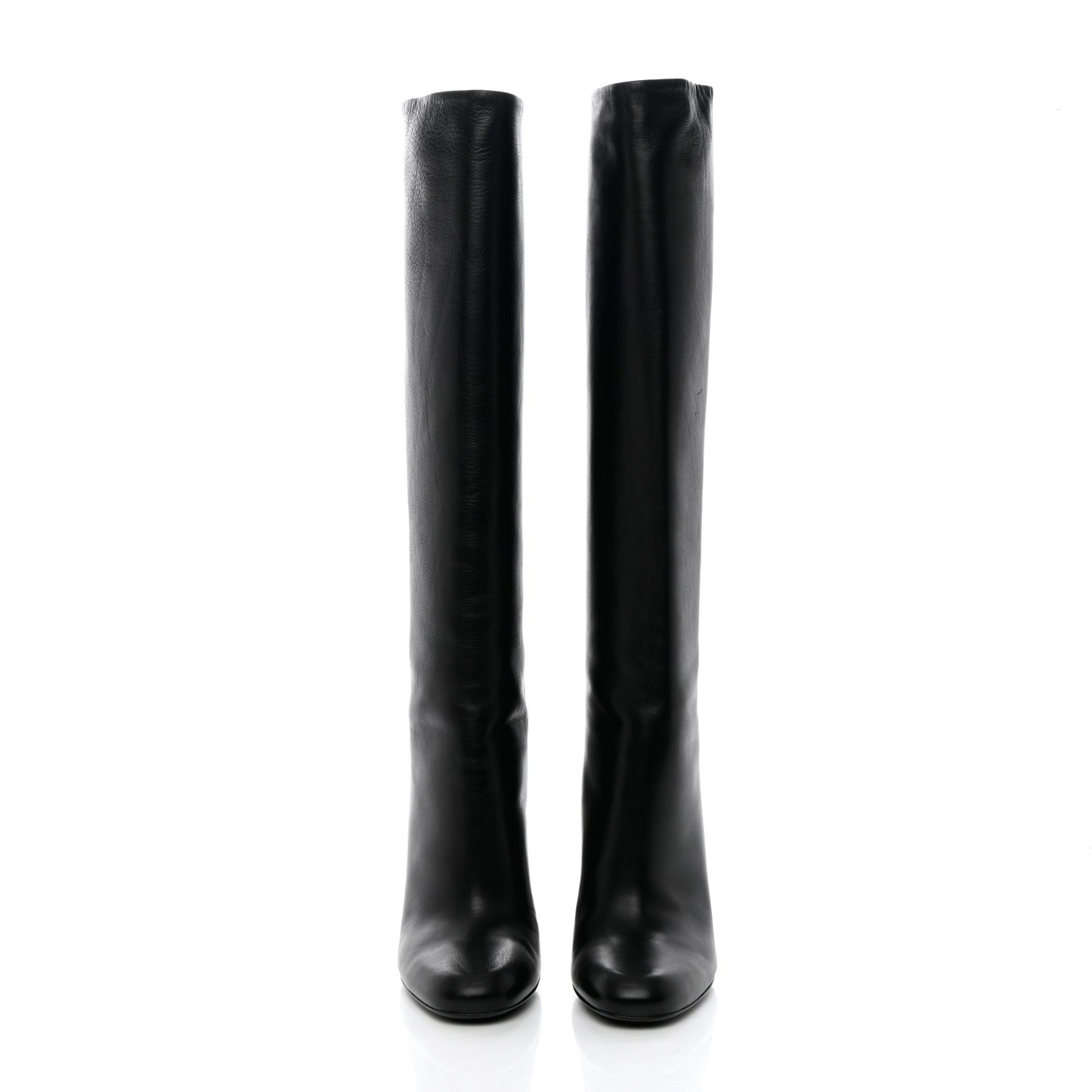 Calfskin Studded Jacquelyne Knee High Boots 37.5 Black
