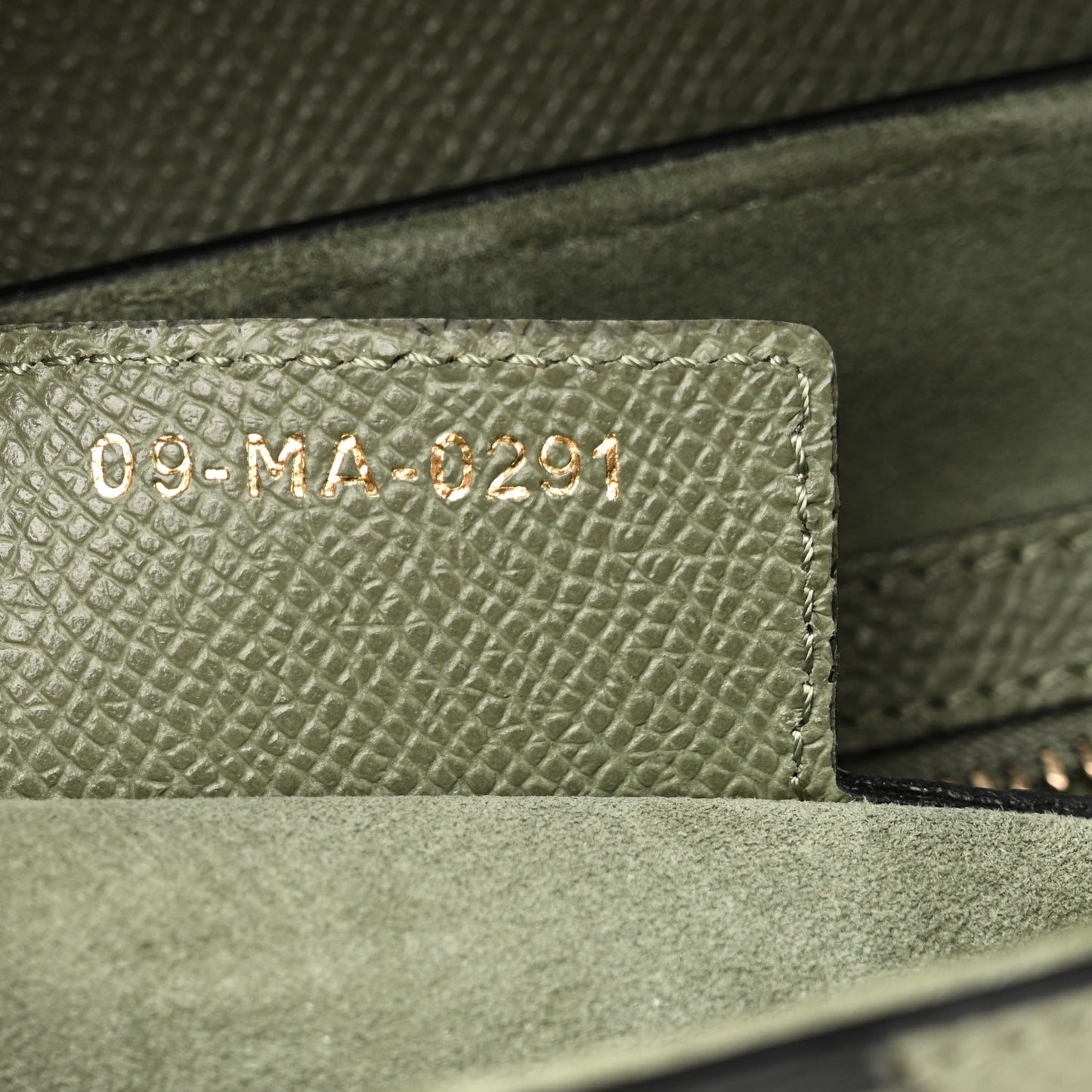 Grained Calfskin Saddle Bag Sage