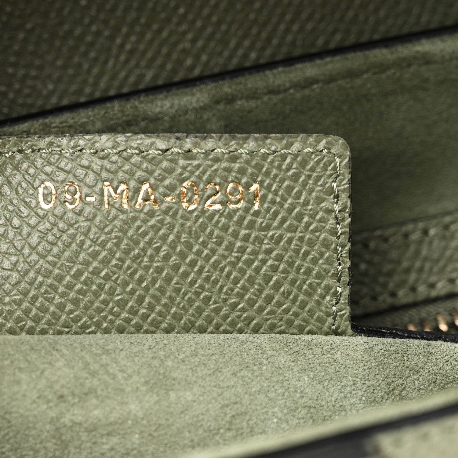 Christian Dior Grained Calfskin Saddle Bag Sage 7 of 11