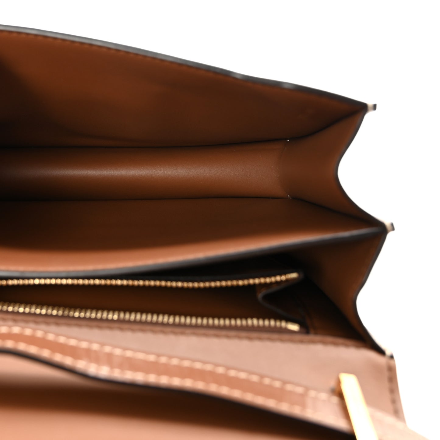 Canvas Calfskin Small TB Bag Natural