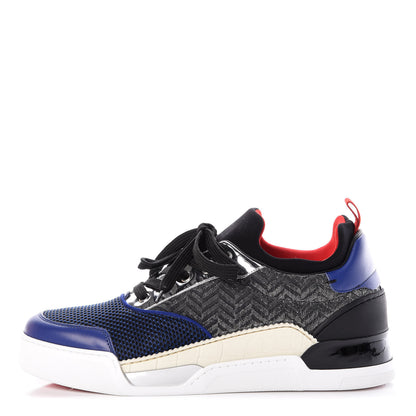 Christian Louboutin Calfskin Mesh Aurelien Flat Sneakers 44 Multi 1 of 8