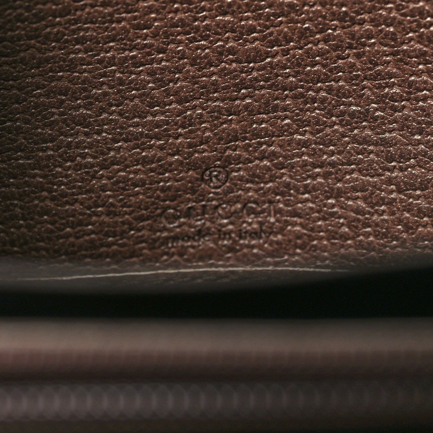 GG Supreme Monogram Web Ophidia Zip Around Wallet Brown