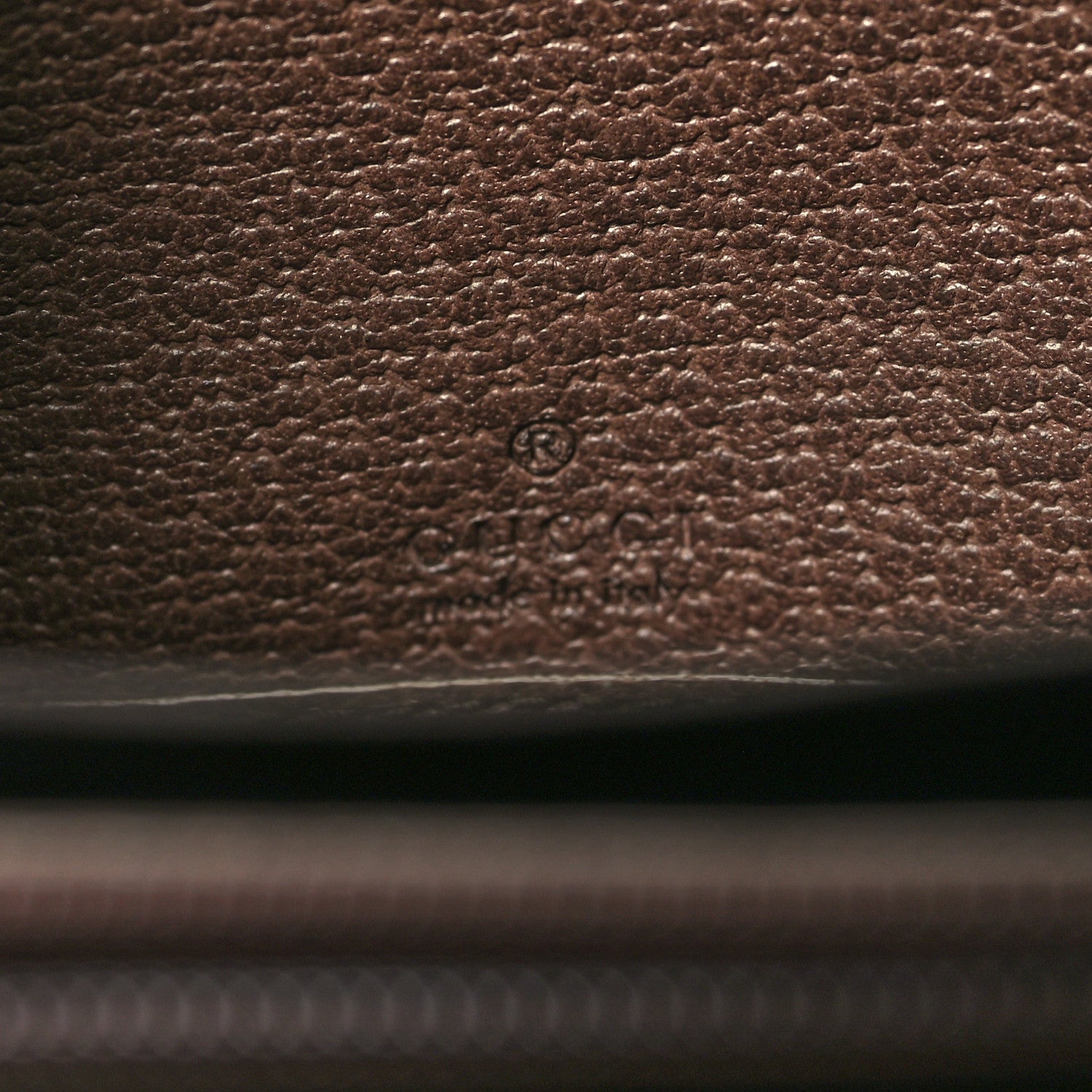 Gucci GG Supreme Monogram Web Ophidia Zip Around Wallet Brown 6 of 9